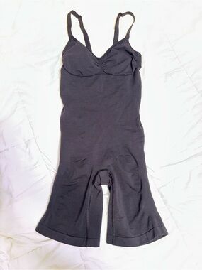 Black Shapewear Bodysuit with Adjustable Straps